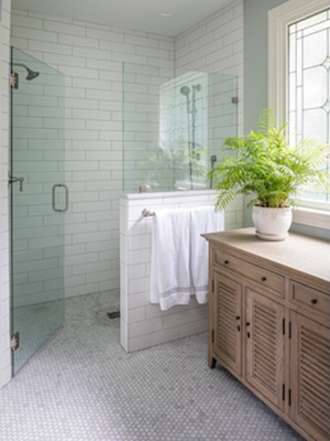 Basement Remodeling - Glass Shower